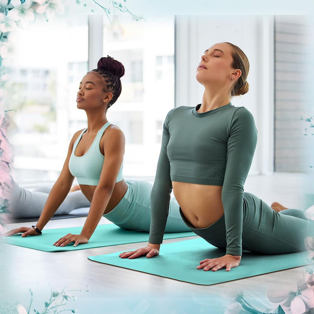 12 Pack Yoga Mat Bulk, 4mm Thick Extra Long Sports Mat Anti Slip Tear Resistant Yoga Exercise Set for Fitness Stretching Home Workout Gym and Studio