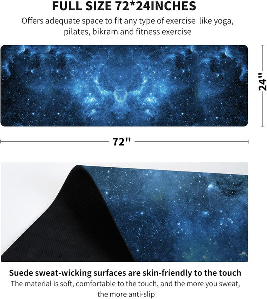 nuveti Printed Travel Yoga Mat 1/16 Inch Thick Non Slip Fitness Workout Mat