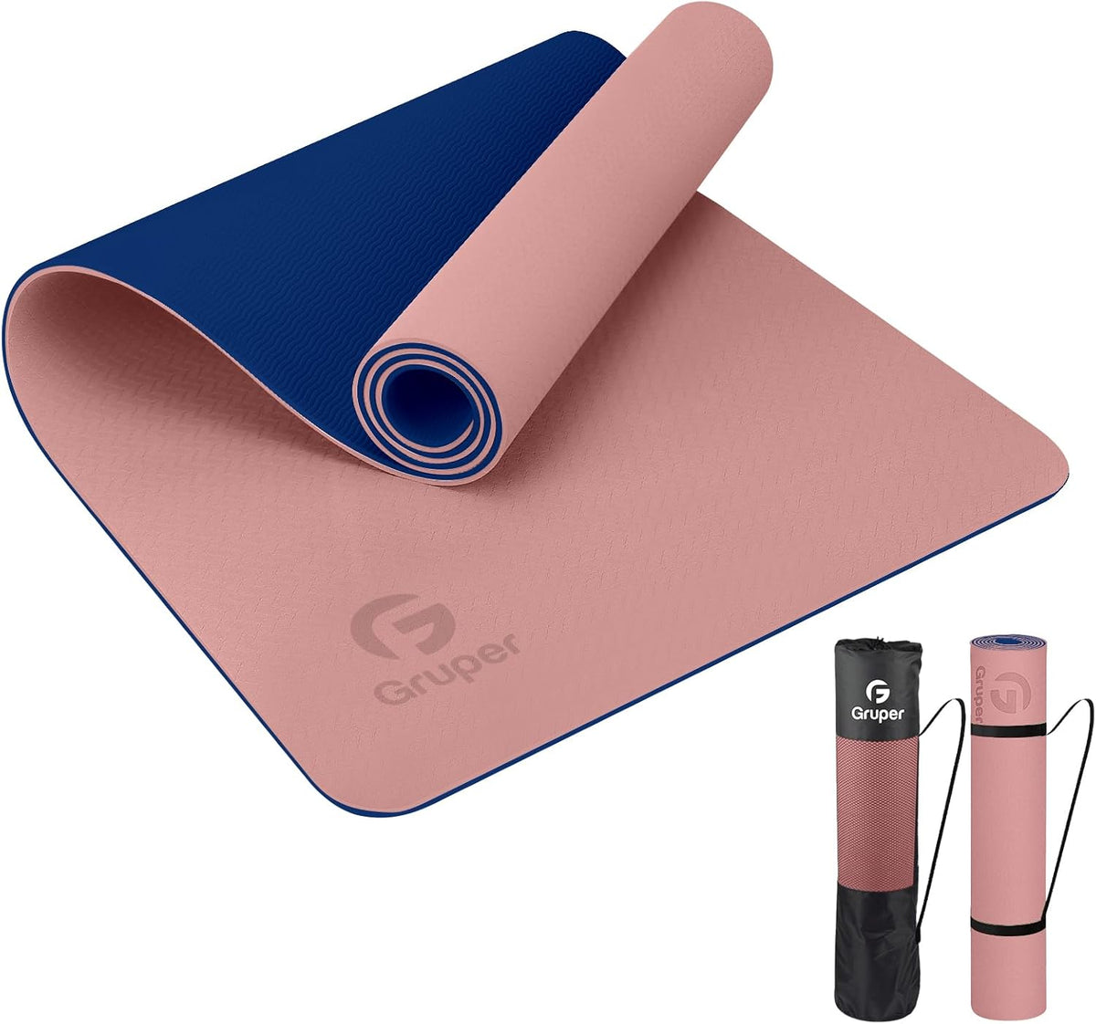 Yoga Mat Non Slip, Eco Friendly Exercise Mat with Carrying Strap
