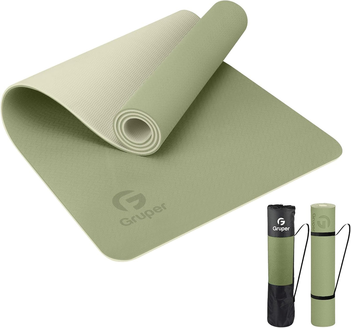 Yoga Mat Non Slip, Eco Friendly Exercise Mat with Carrying Strap