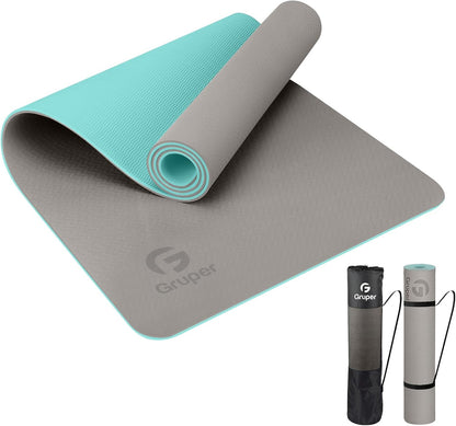 Yoga Mat Non Slip, Eco Friendly Exercise Mat with Carrying Strap