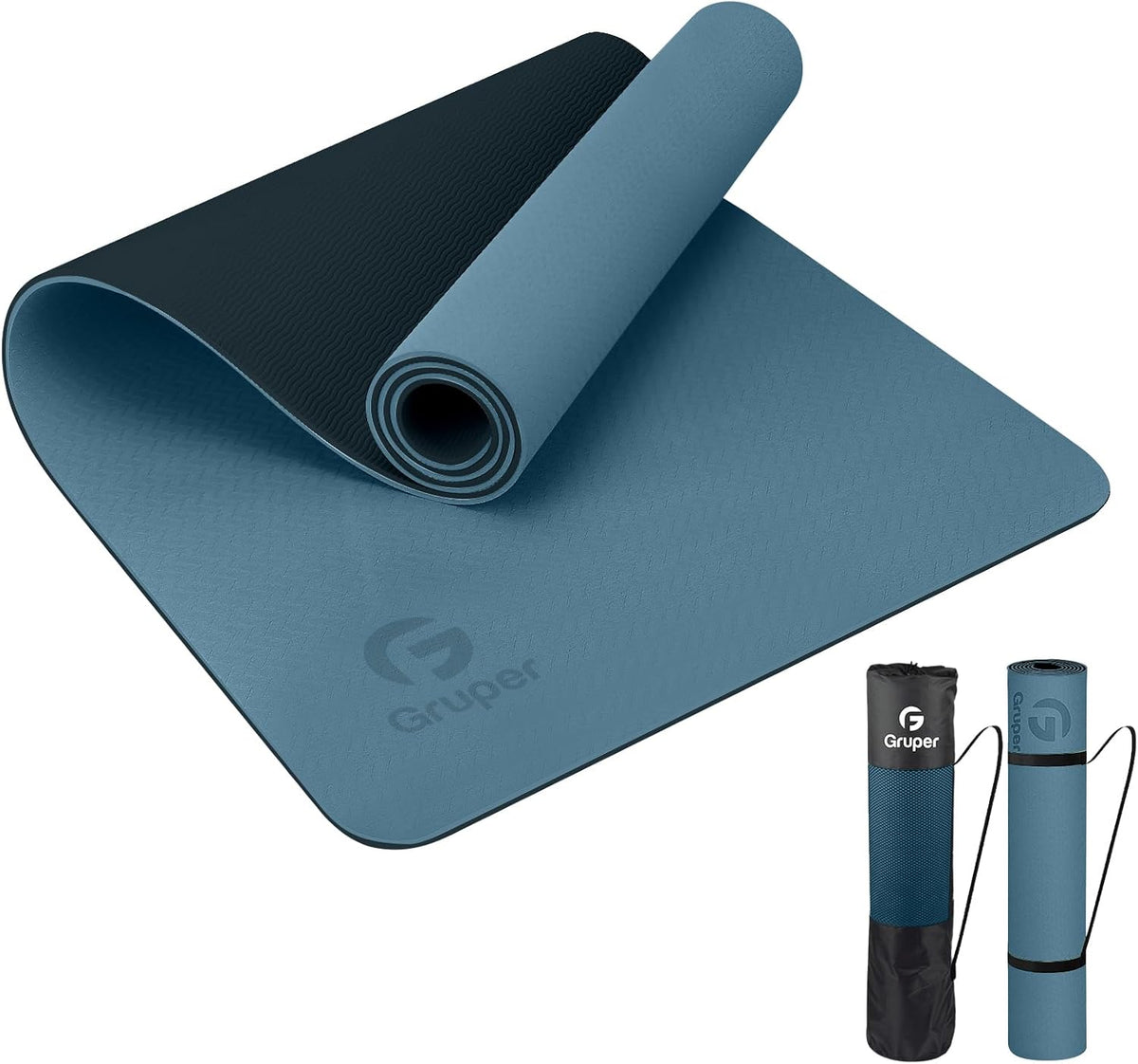Yoga Mat Non Slip, Eco Friendly Exercise Mat with Carrying Strap
