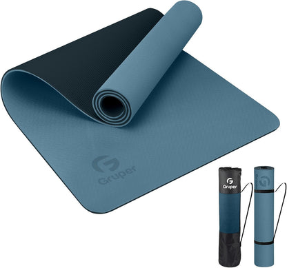 Yoga Mat Non Slip, Eco Friendly Exercise Mat with Carrying Strap