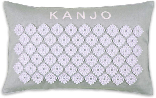 Aroma Mint Acupressure Pillow - 100% Cotton Linen with Natural Cork Filling - Aromatherapy Pillow for Back Pain and Neck Pain Relief