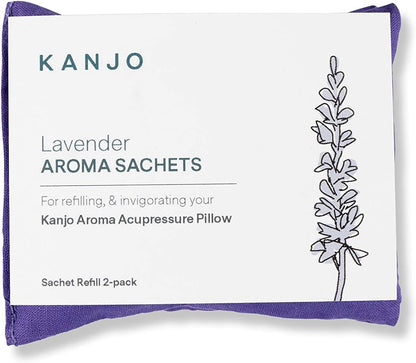 Aroma Mint Acupressure Pillow - 100% Cotton Linen with Natural Cork Filling - Aromatherapy Pillow for Back Pain and Neck Pain Relief