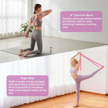 Pilates Kit,Home Pilates Ring Kit for Women,Pilates Equipment Ring and Ball Set with Pilates Ring, Pilates Ball, Resistance Bands, Figure 8 Band & Accessories Pilates Starter Kit