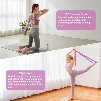 Pilates Kit,Home Pilates Ring Kit for Women,Pilates Equipment Ring and Ball Set with Pilates Ring, Pilates Ball, Resistance Bands, Figure 8 Band & Accessories Pilates Starter Kit