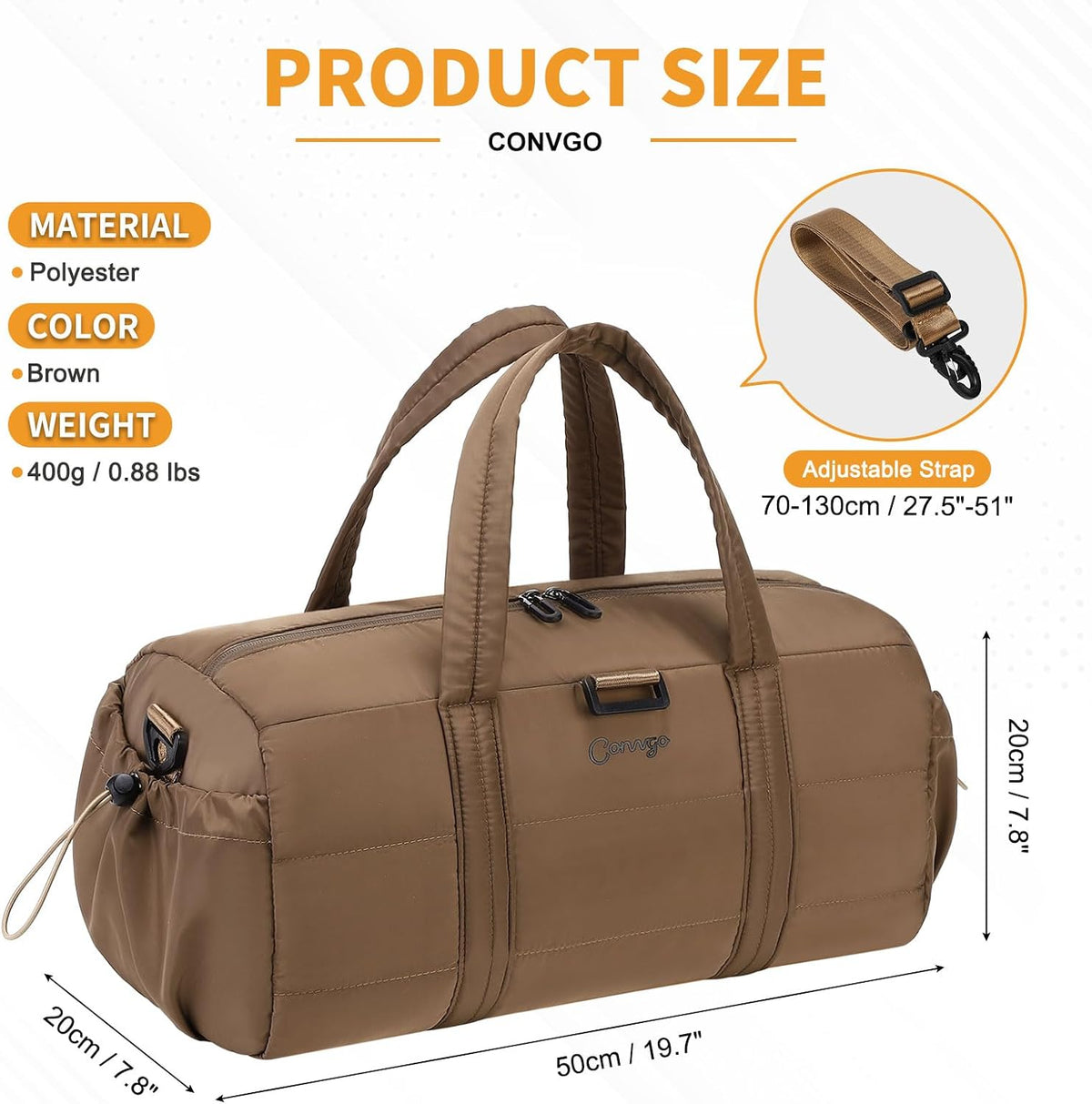 Small Gym Bag for Women Sports Duffel Bag w/Yoga Mat Holder Black