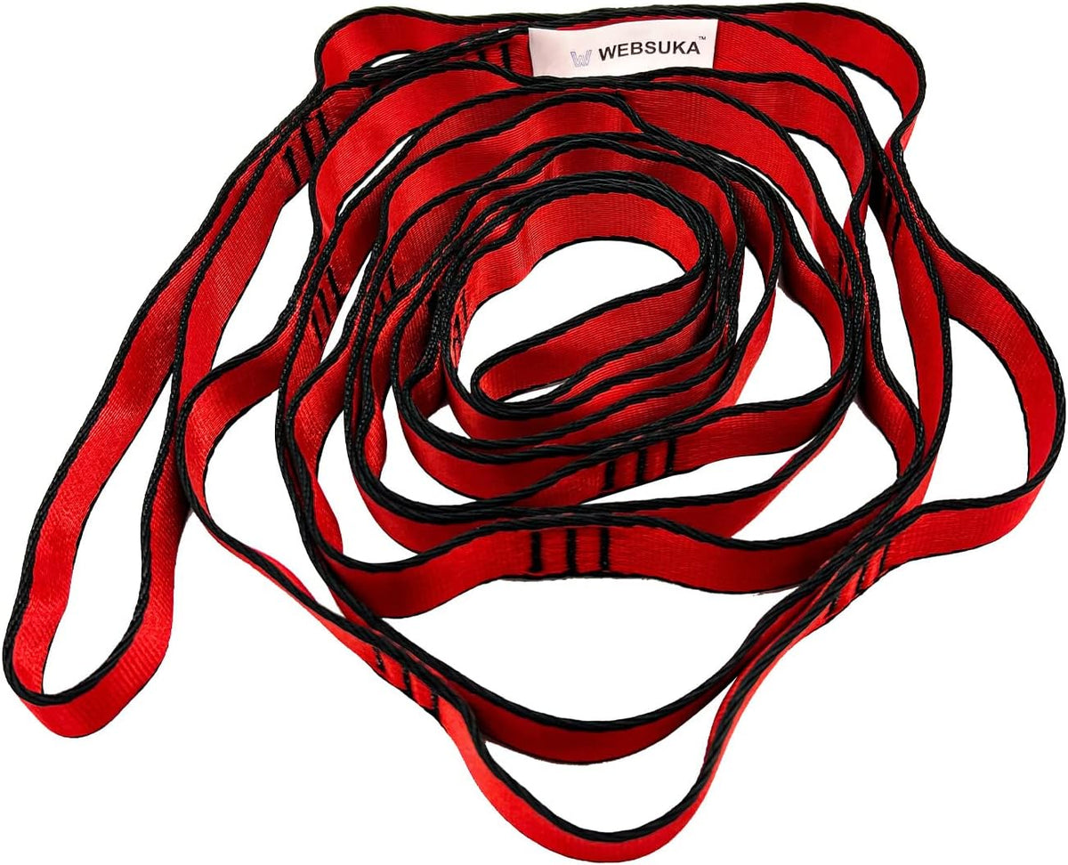 Aerial Yoga Hammock Daisy Chains Strap, Strong 22kN Adjustable with 10 Loops, No Stretch, Yoga Straps Nylon Chain Sling for Aerial Yoga,Swing, Hammock, Suspension, Exercise