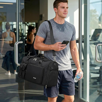 Gym Sports Duffle Backpack Travel Bag with Shoe Pocket, GreenPink