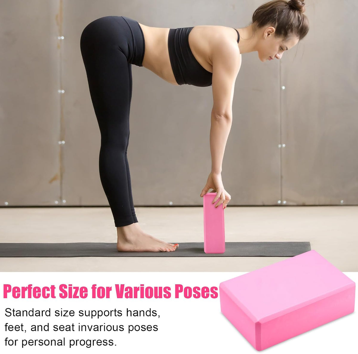 10 Pcs Pilates Ring Blocks Set for Women Home Yoga Equipment Accessories Pilates Ring Circle and Ball Workouts Gift Include Ball Yoga Circle Resistance Bands Block Straps Gym Bag