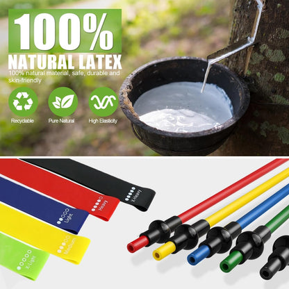 23Pcs Stackable Resistance Bands Set with Handles Up to 150 Lbs