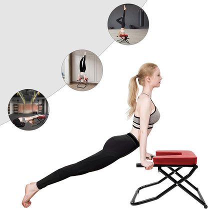 Yoga Headstand Bench, Yoga Inversion Chair, Inversion Chair, Headstand Trainer for Practice Head Stand, Shoulderstand and Strength Training