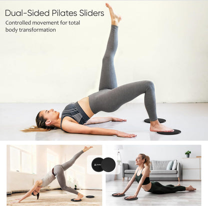 Pilates Kit, Home Pilates Workout Kit for Women, Pilates Equipment with 14.5"" Pilates Ring and Ball, Resistance Bands, Ankle Weights, Sliders & Grip Socks for Home Workouts