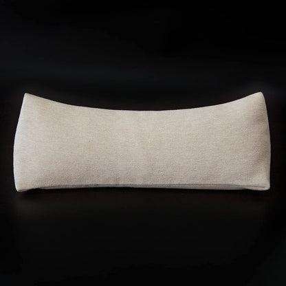 Buckwheat Neck Support Pillow Cervical Neck Cylinder Bolster Pillow,Buckwheat Hulls Adjustable Roll Pillow,Neck Pain Relief for Back and Side Sleepers Round Pillows for Lunch Break Orange, 6*15 inch