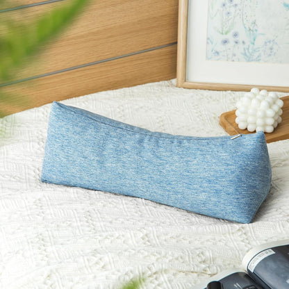 Buckwheat Neck Support Pillow Cervical Neck Cylinder Bolster Pillow,Buckwheat Hulls Adjustable Roll Pillow,Neck Pain Relief for Back and Side Sleepers Round Pillows for Lunch Break Orange, 6*15 inch