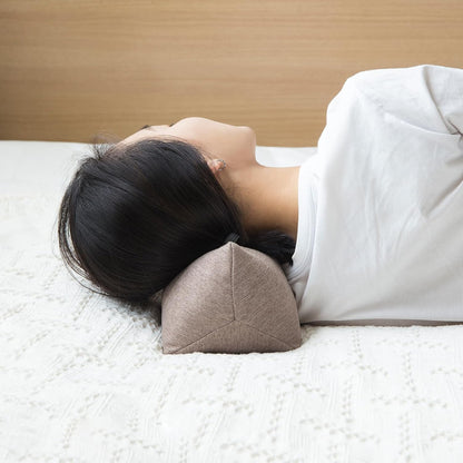 Buckwheat Neck Support Pillow Cervical Neck Cylinder Bolster Pillow,Buckwheat Hulls Adjustable Roll Pillow,Neck Pain Relief for Back and Side Sleepers Round Pillows for Lunch Break Orange, 6*15 inch