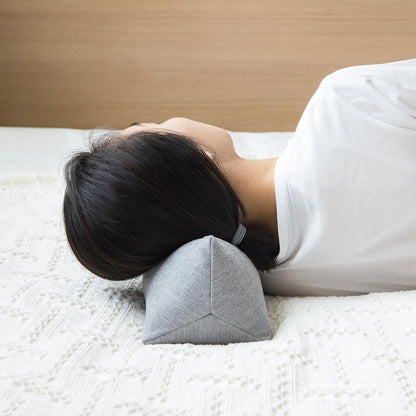 Buckwheat Neck Support Pillow Cervical Neck Cylinder Bolster Pillow,Buckwheat Hulls Adjustable Roll Pillow,Neck Pain Relief for Back and Side Sleepers Round Pillows for Lunch Break Orange, 6*15 inch