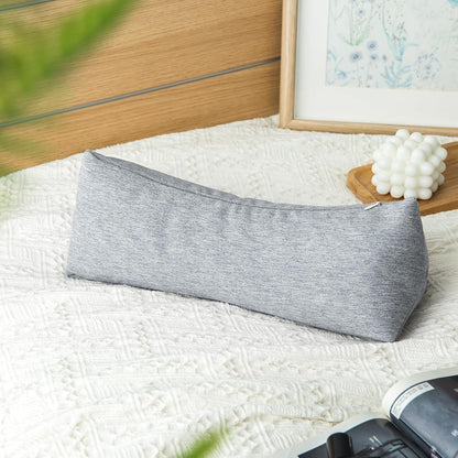 Buckwheat Neck Support Pillow Cervical Neck Cylinder Bolster Pillow,Buckwheat Hulls Adjustable Roll Pillow,Neck Pain Relief for Back and Side Sleepers Round Pillows for Lunch Break Orange, 6*15 inch