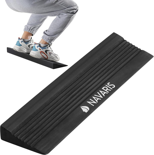 Squat Wedge Block - Long Foot & Calf Stretcher - Durable Yoga Block also for Gymnastics - Foam Slant Board to Improve Strength & Flexibility