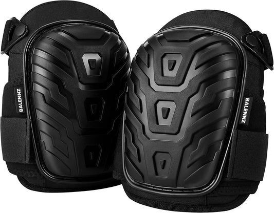 Professional Knee Pads for Work - Heavy Duty Foam Padding Gel Construction Knee Pads with Strong Double Straps – Comfortable Knee Protection for Indoor and Outdoor Use (Knee High)