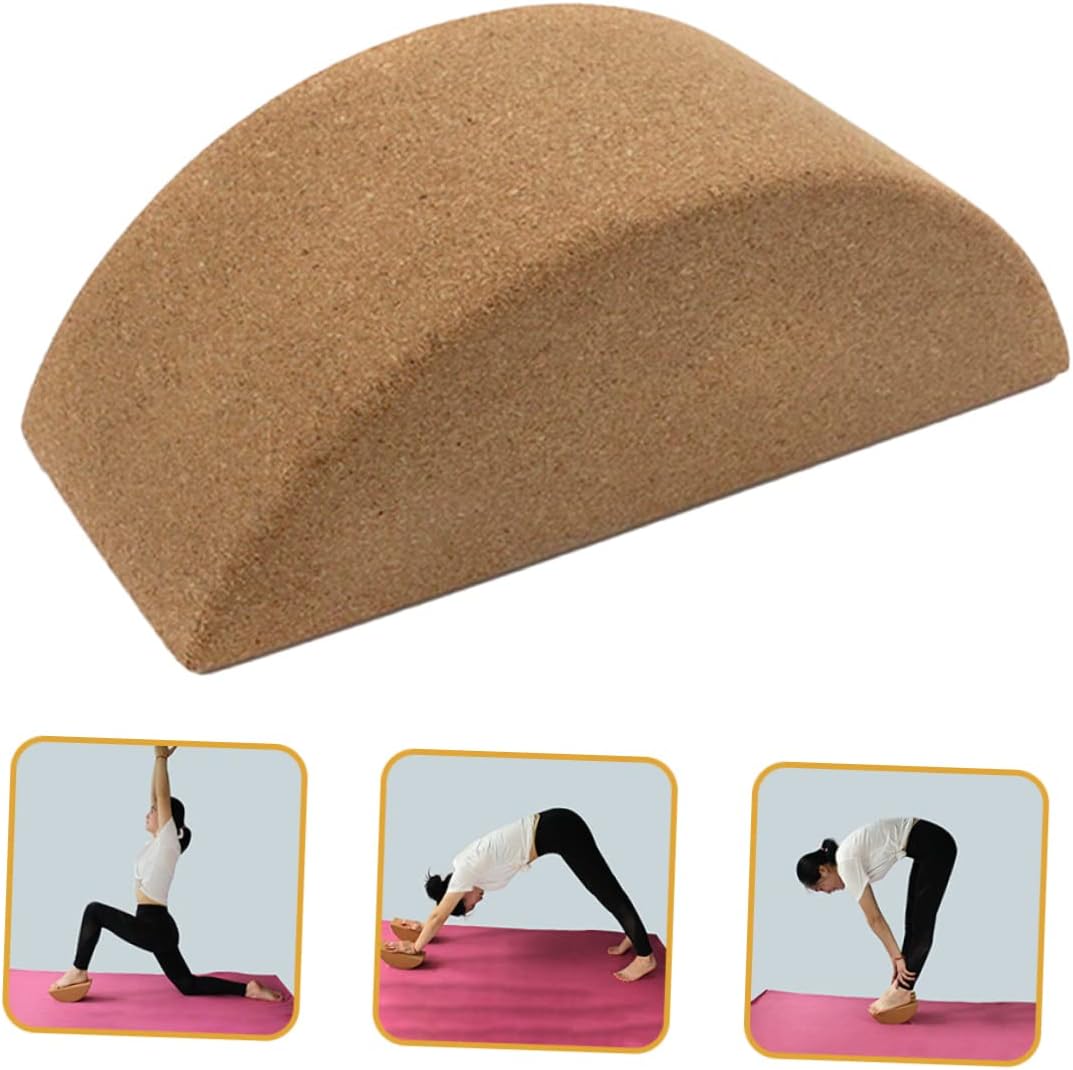 Cork Yoga Block High Density Yoga Brick for Balance Stretching Pilates Hot Meditation Non Slip Support for Core Workouts 9.44 X 3.93 X 3.34 in 1 Pack