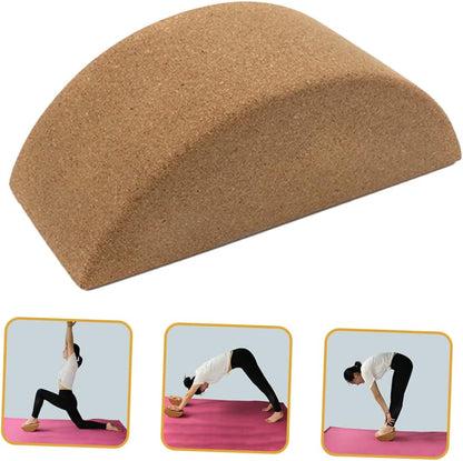 Cork Yoga Block High Density Yoga Brick for Balance Stretching Pilates Hot Meditation Non Slip Support for Core Workouts 9.44 X 3.93 X 3.34 in 1 Pack