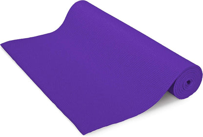 Yoga Mat for Exercise - Non Slip Thick Comfortable Workout Floor Mat for Adults and Kids - Eco Friendly Foldable Yoga Mat for Yoga, Pilates, Gym and Stretching