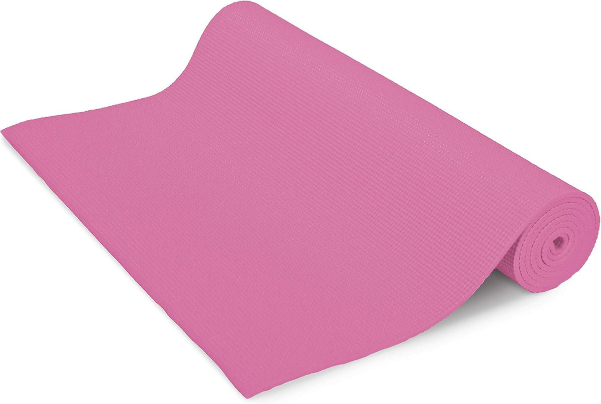 Yoga Mat for Exercise - Non Slip Thick Comfortable Workout Floor Mat for Adults and Kids - Eco Friendly Foldable Yoga Mat for Yoga, Pilates, Gym and Stretching