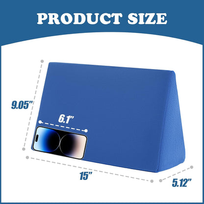 Small Wedge Pillow, Wedge Pillow for Bed Sores, Positioning Pillow