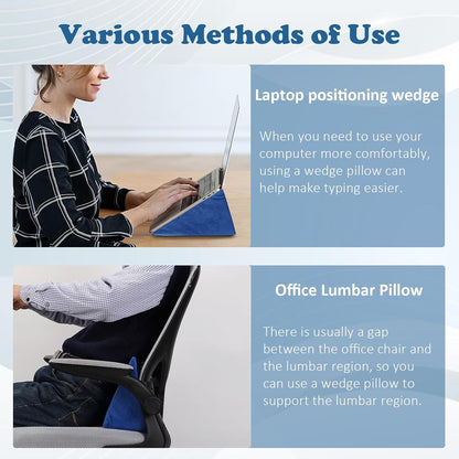 Small Wedge Pillow, Wedge Pillow for Bed Sores, Positioning Pillow