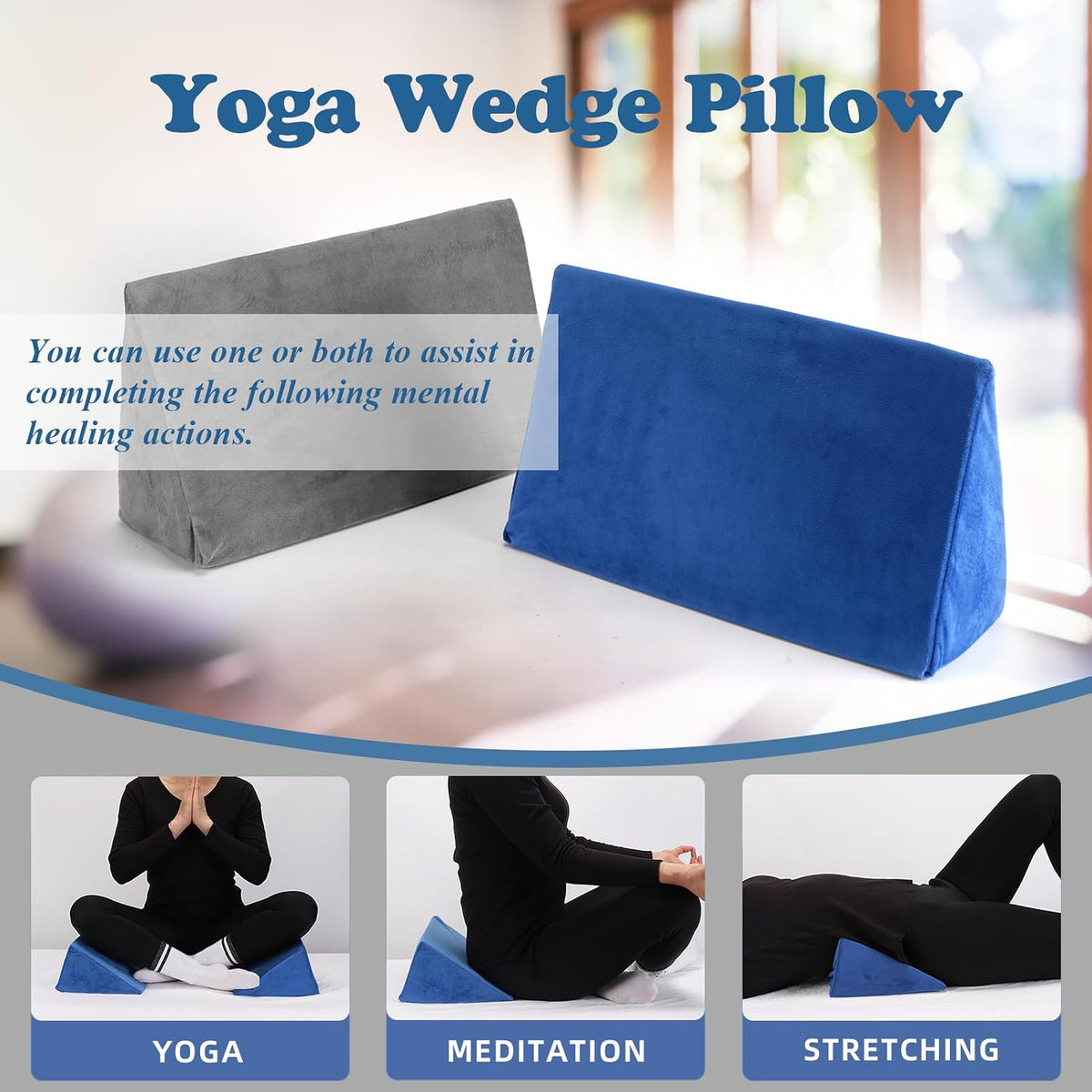 Small Wedge Pillow, Wedge Pillow for Bed Sores, Positioning Pillow