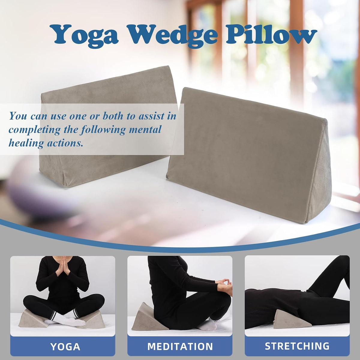 Small Wedge Pillow, Wedge Pillow for Bed Sores, Positioning Pillow