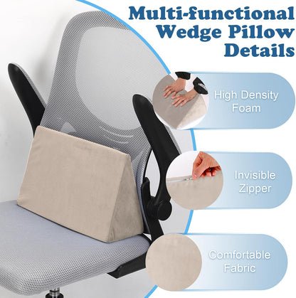 Small Wedge Pillow, Wedge Pillow for Bed Sores, Positioning Pillow