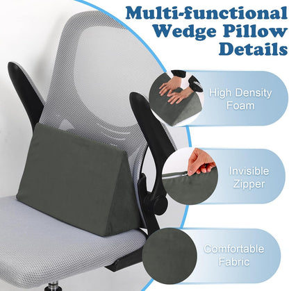 Small Wedge Pillow, Wedge Pillow for Bed Sores, Positioning Pillow