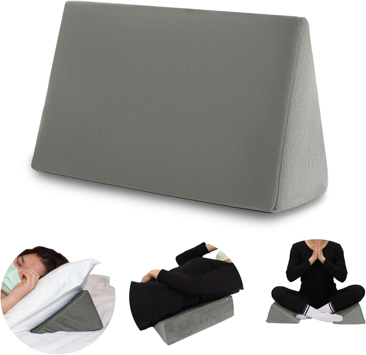 Small Wedge Pillow, Wedge Pillow for Bed Sores, Positioning Pillow