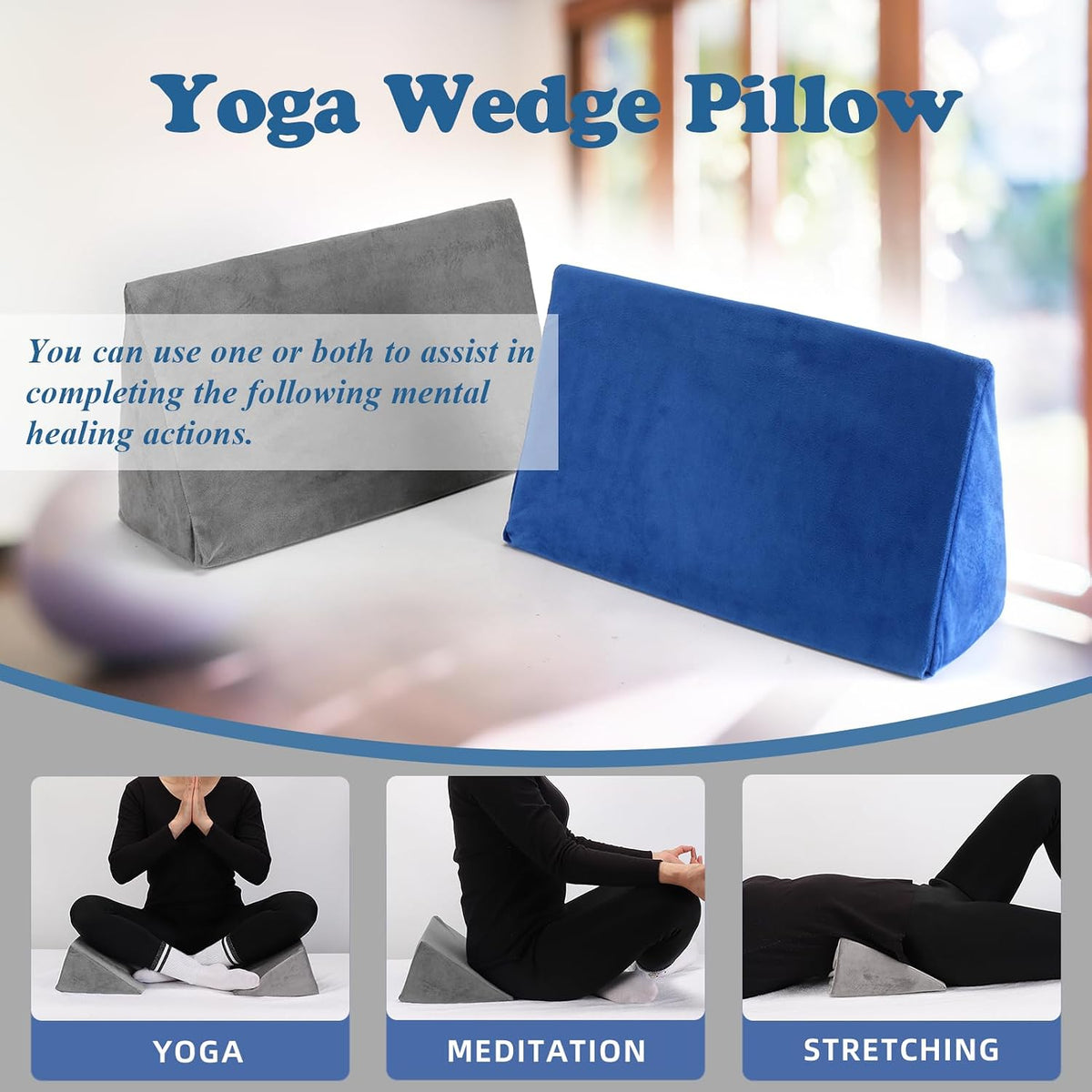 Small Wedge Pillow, Wedge Pillow for Bed Sores, Positioning Pillow