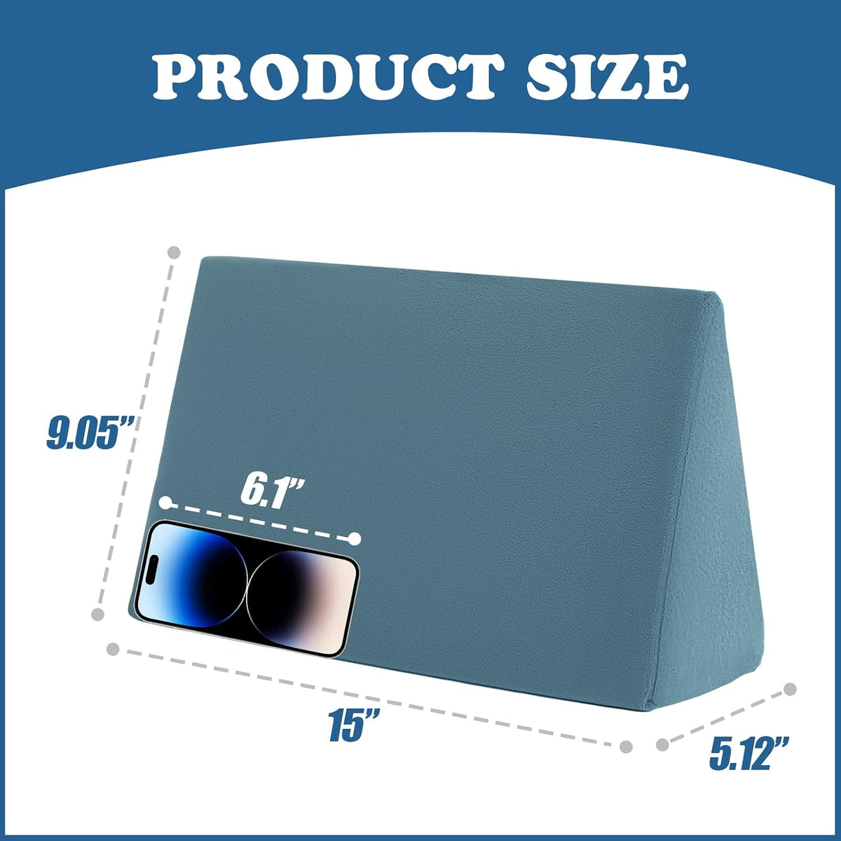 Small Wedge Pillow, Wedge Pillow for Bed Sores, Positioning Pillow