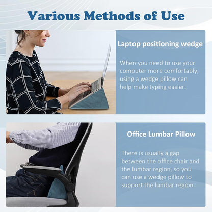 Small Wedge Pillow, Wedge Pillow for Bed Sores, Positioning Pillow