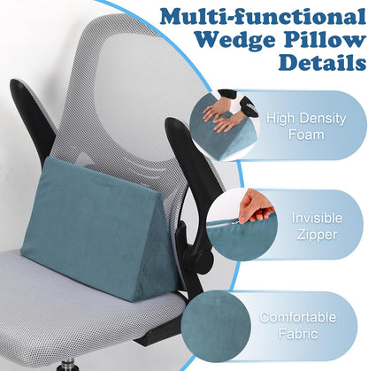 Small Wedge Pillow, Wedge Pillow for Bed Sores, Positioning Pillow