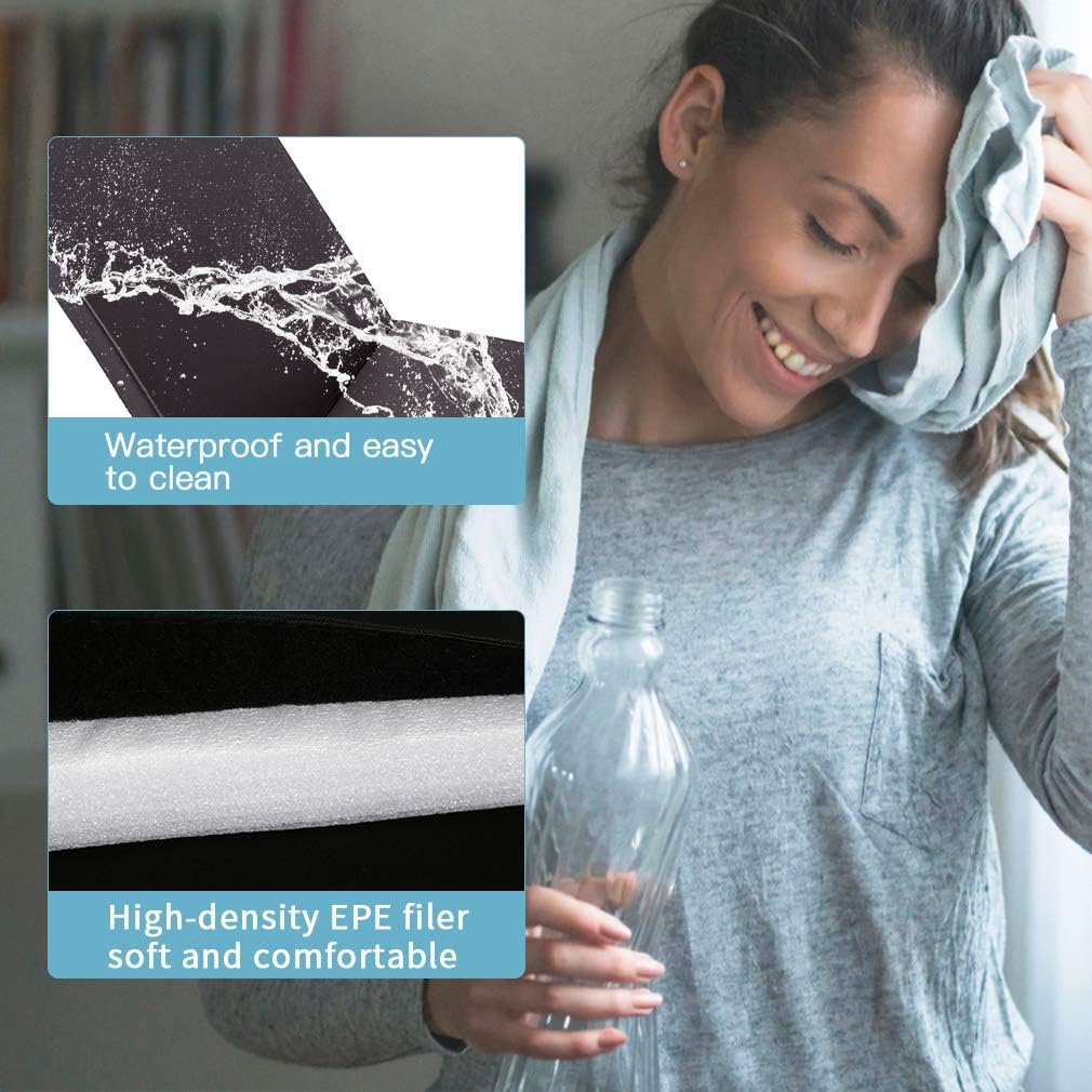 Gymnastics Tumbling Mats Portable Gymnastics Mat Folding Tumbling Mat Thick Yoga Mat Exercise Mat with Carrying Handles for home Workout outdoor Yoga Gymnastic