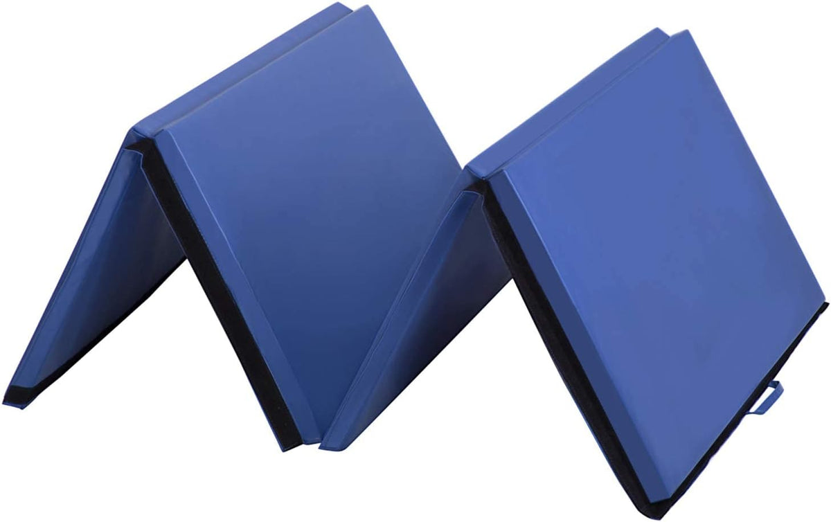 Gymnastics Tumbling Mats Portable Gymnastics Mat Folding Tumbling Mat Thick Yoga Mat Exercise Mat with Carrying Handles for home Workout outdoor Yoga Gymnastic