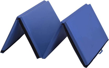 Gymnastics Tumbling Mats Portable Gymnastics Mat Folding Tumbling Mat Thick Yoga Mat Exercise Mat with Carrying Handles for home Workout outdoor Yoga Gymnastic