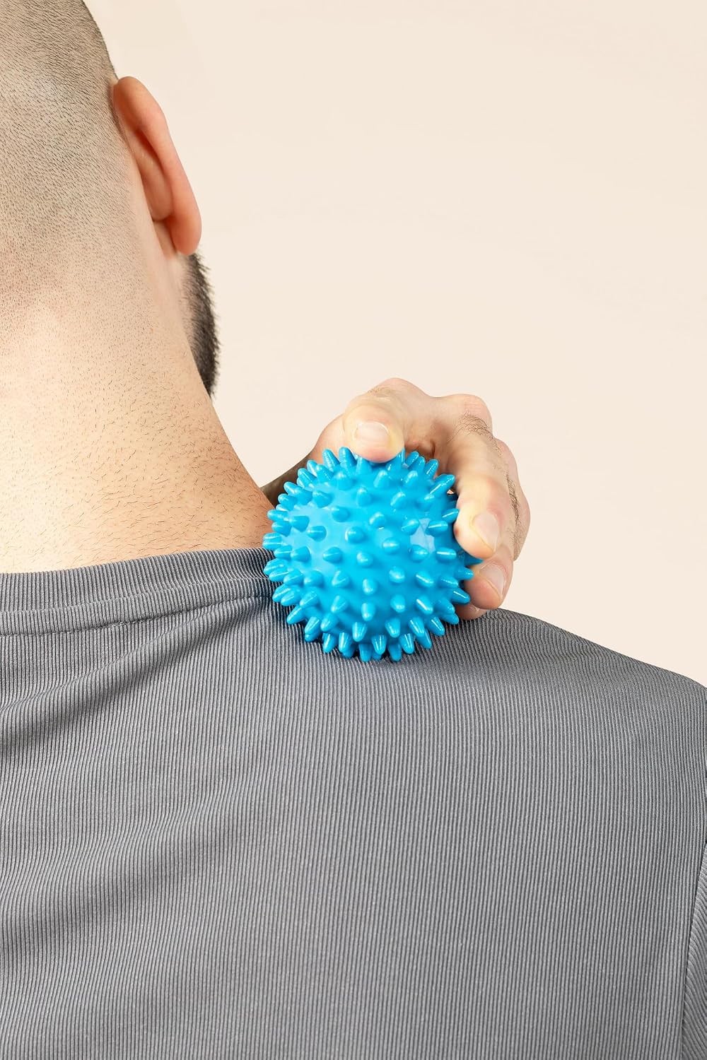 Massage Ball Kit for Myofascial Trigger Point Release & Deep Tissue Massage - Set of 6 - Large Foam/Small Foam/Lacrosse/Peanut/Spiky/Hand Exercise Ball (Purple)