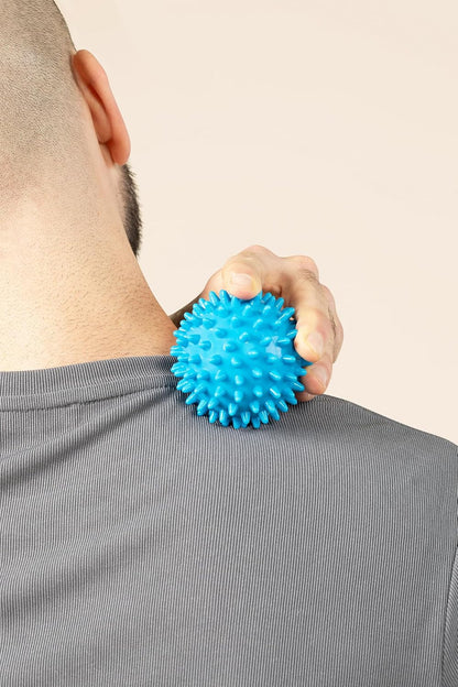 Massage Ball Kit for Myofascial Trigger Point Release & Deep Tissue Massage - Set of 6 - Large Foam/Small Foam/Lacrosse/Peanut/Spiky/Hand Exercise Ball (Purple)