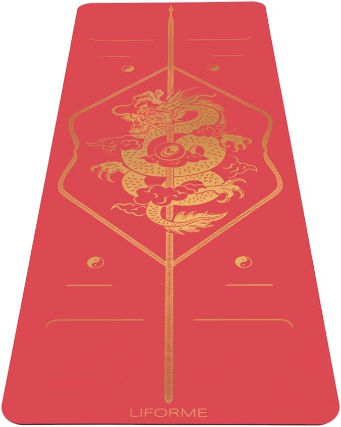 Zodiac Yoga Mat - Patented Alignment Design, Advanced Non-Slip Grip
