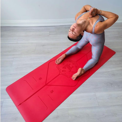 Zodiac Yoga Mat - Patented Alignment Design, Advanced Non-Slip Grip