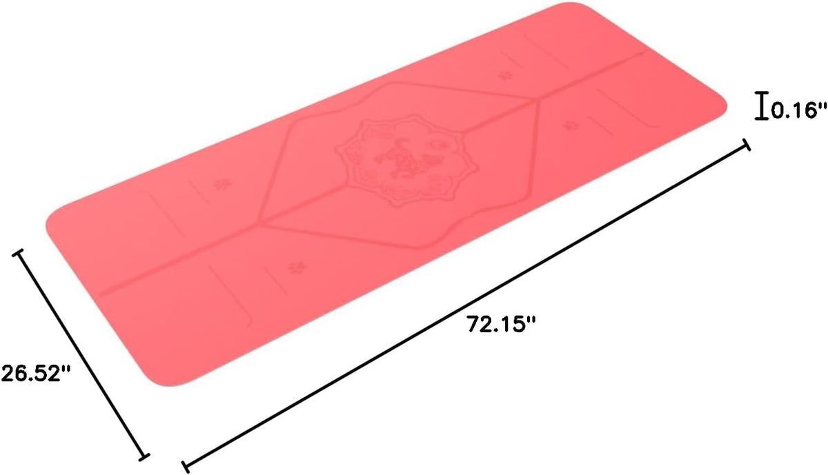 Zodiac Yoga Mat - Patented Alignment Design, Advanced Non-Slip Grip