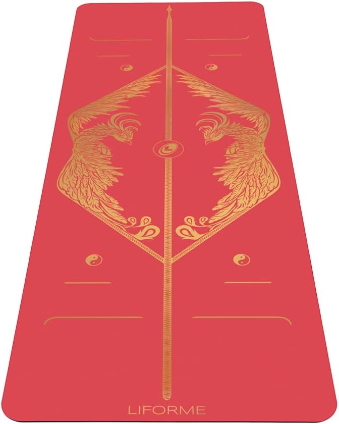 Zodiac Yoga Mat - Patented Alignment Design, Advanced Non-Slip Grip