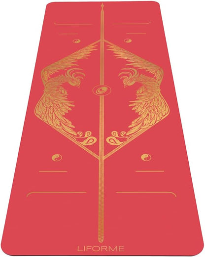 Zodiac Yoga Mat - Patented Alignment Design, Advanced Non-Slip Grip